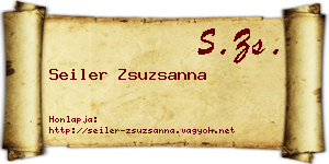 Seiler Zsuzsanna névjegykártya